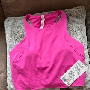 New With Tags, Lululemon Athletica Pink Racerback Tank Top - size 10